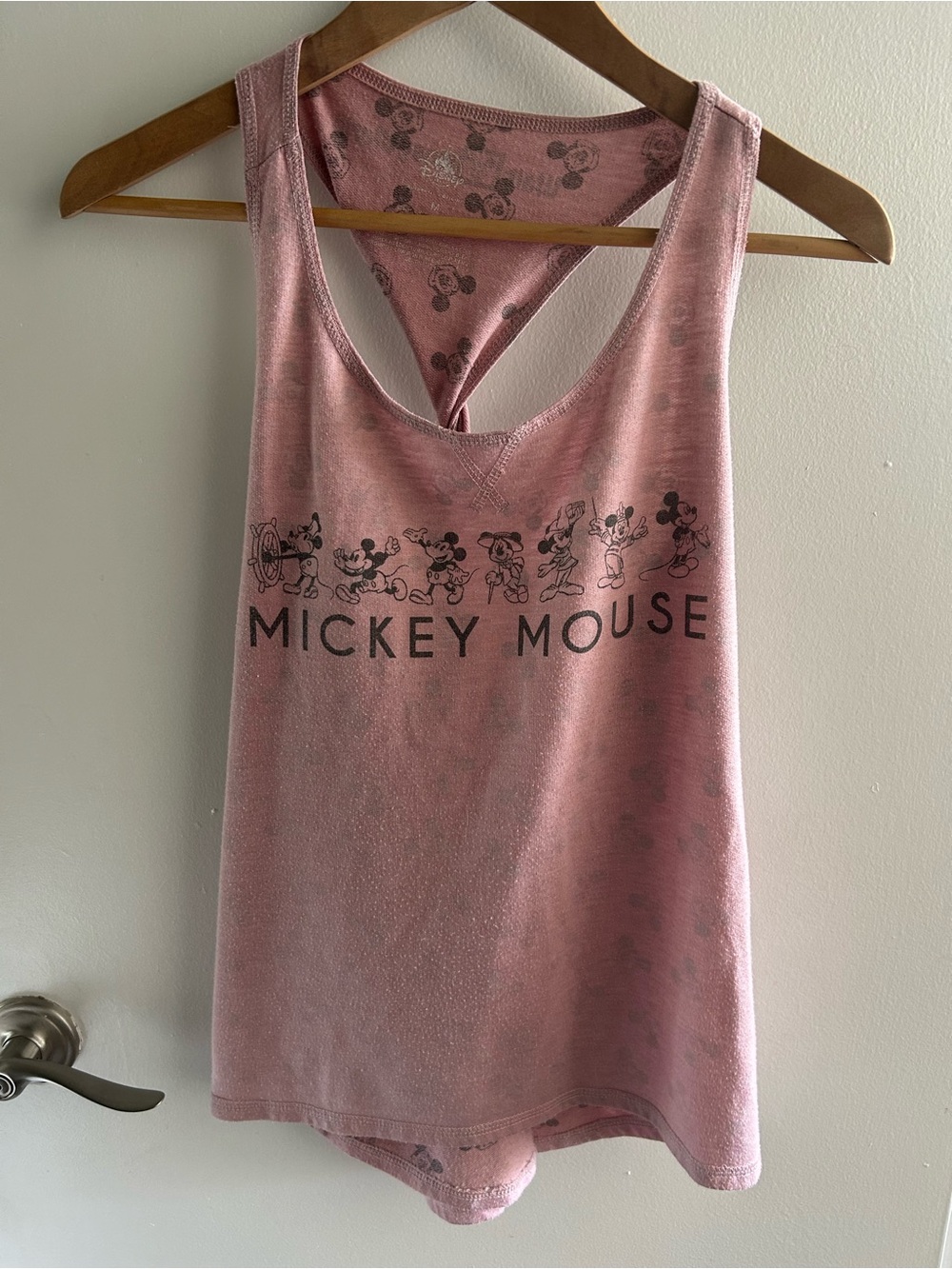 Disney Pink Mickey Mouse Racerback Tank Top